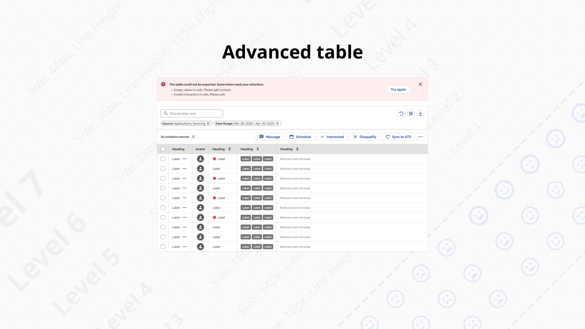 Advanced-table